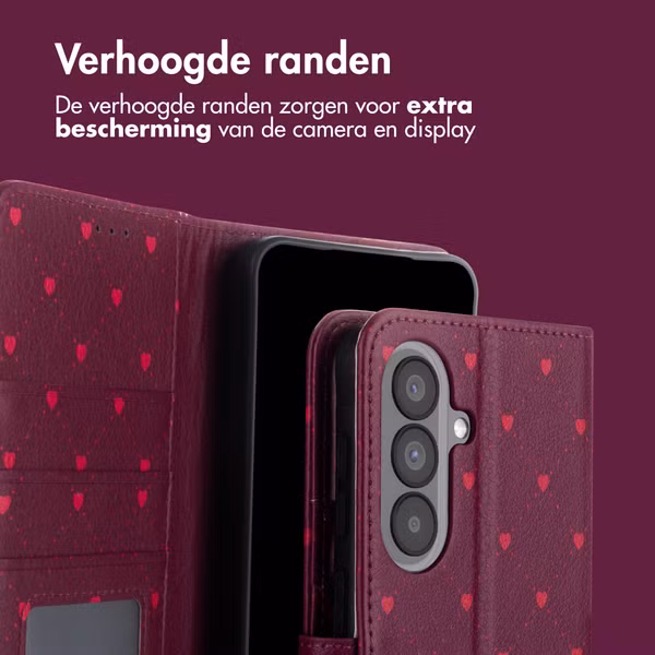 imoshion Design Bookcase Samsung Galaxy A37 (5G) - Crush Check Coral Dust