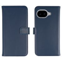 Selencia Genuine Leather Book Case Google Pixel 10a - Dark Blue
