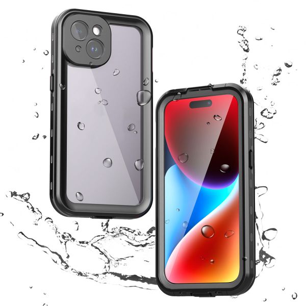Redpepper Dot Plus Waterproof Backcover Apple iPhone 15 - Zwart