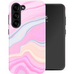 Selencia Vivid Backcover Samsung Galaxy S23 - Pastel Lipstick Marble