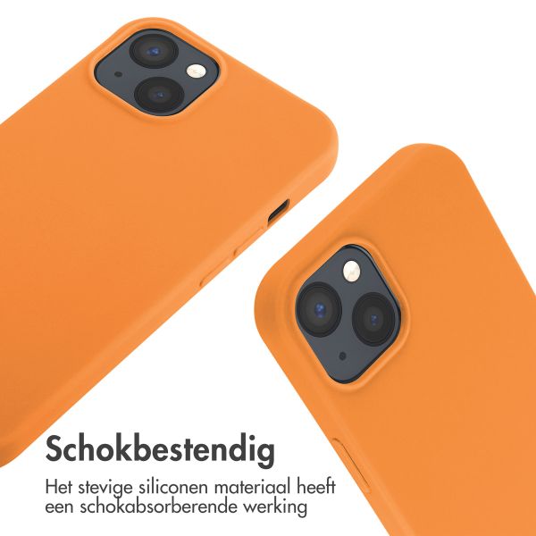 imoshion Siliconen hoesje met koord iPhone 13 - Oranje