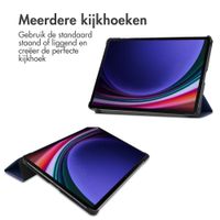 imoshion Trifold Bookcase Samsung Galaxy Tab S9 11.0 inch - Donkerblauw