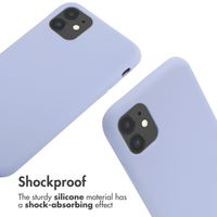 imoshion Silicone Case with Strap Apple iPhone 11 - Purple