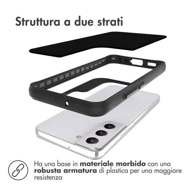 imoshion Rugged Hybrid Case Samsung Galaxy S22 - Zwart