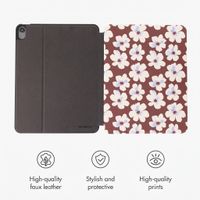 Selencia Vivid Tablet Case Apple iPad Air 11 inch (2026) M4 / (2025) M3 / (2024) M2 / Air 5 (2022) / Air 4 (2020) - Choco Flower Pop