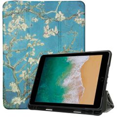 imoshion Design Trifold Bookcase Apple iPad 6 (2018) 9.7 inch / iPad 5 (2017) 9.7 inch / Air 2 (2014)/Air 1 (2013) - Green Plant