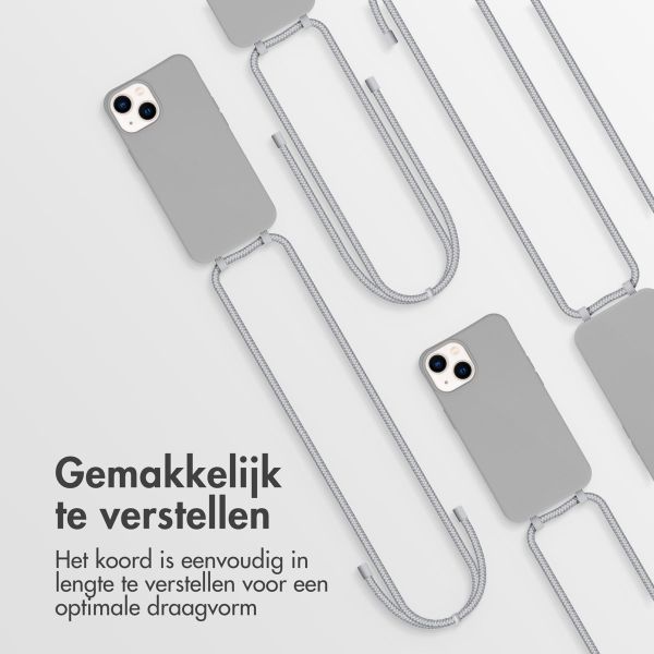 imoshion Color Backcover met afneembaar koord iPhone 14 - Grijs