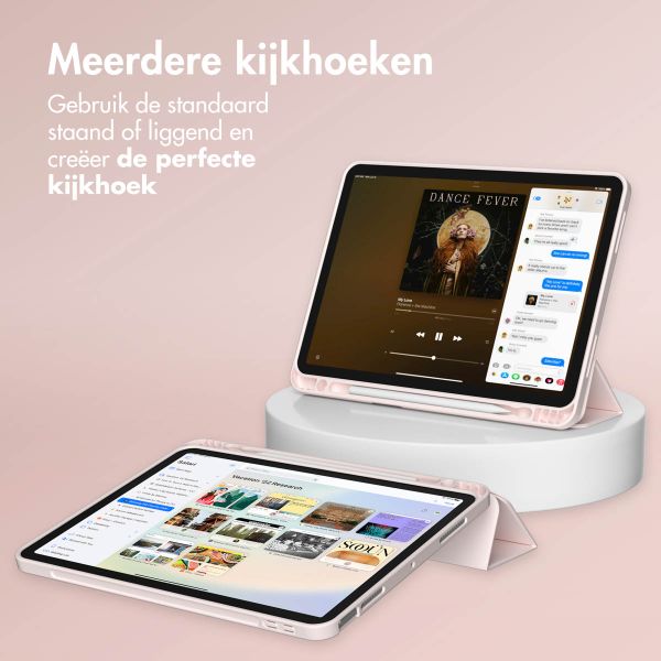 Accezz Smart Silicone Bookcase Apple iPad 11 (2025) 11 inch A16 / iPad 10 (2022) 10.9 inch - Roze