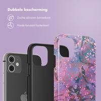 Selencia Vivid Backcover Apple iPhone 11 - Fresh Paint Flower Orange