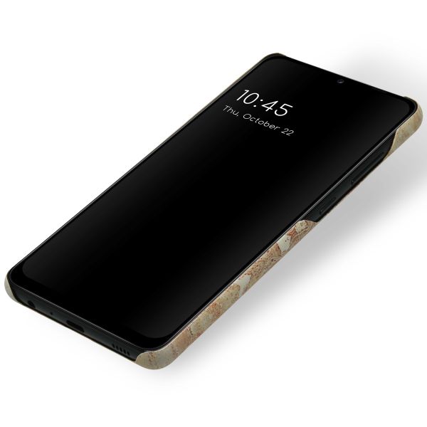Selencia Maya Fashion Backcover Samsung Galaxy A72 - Marble Sand
