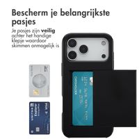imoshion Backcover met pasjeshouder Apple iPhone 17 Pro Max - Zwart
