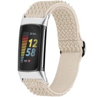 imoshion Elastisch nylonbandje Fitbit Charge 5 - Beige