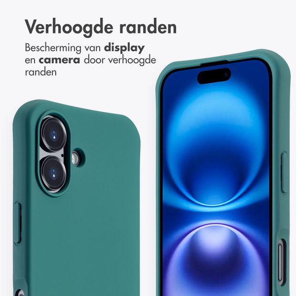 imoshion Color Backcover met afneembaar koord MagSafe Apple iPhone 16 - Donkergroen