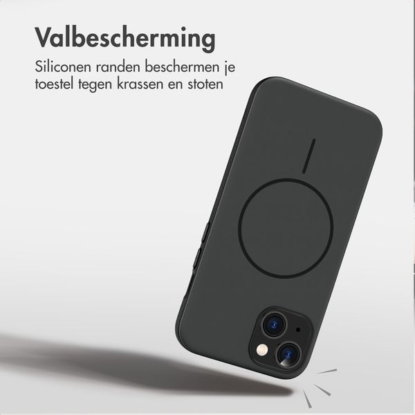 imoshion Color Backcover met Thin MagSafe Ring Apple iPhone 14 / 13 - Zwart