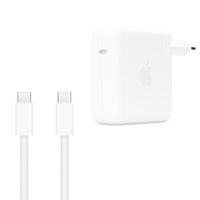 Apple Originele USB-C Power Adapter 96W + Originele USB-C naar USB-C Oplaadkabel 240W - 2 meter - voor Apple MacBook - Wit