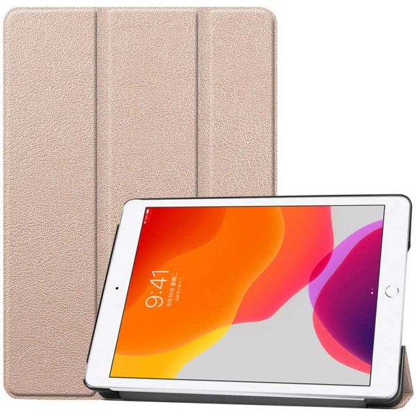 imoshion Trifold Bookcase iPad 7 (2019) / iPad 8 (2020) / iPad 9 (2021) 10.2 inch - Rosé Goud