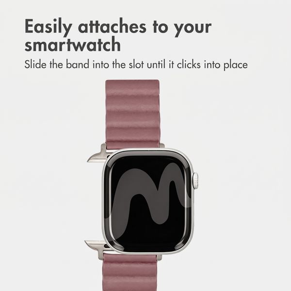 imoshion Magnetic Faux Leather Band Apple Watch | 38/40/41/42 mm - Rose