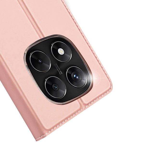 Dux Ducis Slim Softcase Bookcase Xiaomi Redmi Note 14 Pro (4G) - Rosé Goud