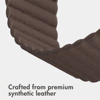 imoshion Magnetic Faux Leather Band Apple Watch | 38/40/41/42 mm - Dark Brown