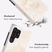 Selencia Vivid Backcover met MagSafe Samsung Galaxy S25 Ultra - Golden Beige Marble