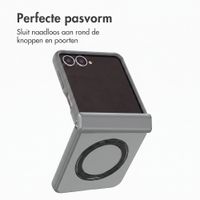 Accezz Color Backcover met MagSafe en Ringstand Samsung Galaxy Z Flip 8 - Grijs
