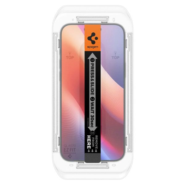 Spigen EZ Fit Glas.tR met Applicator - 1 pack Apple iPhone 16 Pro