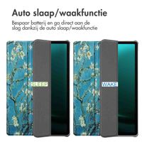 imoshion Design Trifold Bookcase Samsung Galaxy Tab S10 Plus / Tab S9 FE Plus / Tab S9 Plus - Green Plant