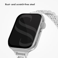 Selencia Slim Steel Jubilee Inspired Link Band Apple Watch | 38/40/41/42 mm - Silver