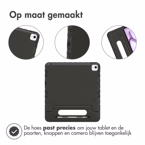 imoshion Kidsproof Backcover met handvat Apple iPad Air 11 inch (2025) M3 / (2024) M2 - Zwart
