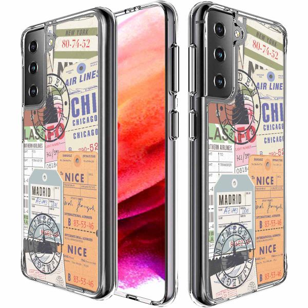 imoshion Design hoesje Samsung Galaxy S21 FE - Reizen - Multicolor