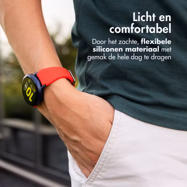 imoshion Flexibel Siliconen bandje - Universeel 22 mm aansluiting - Rood
