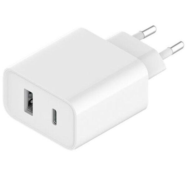 Xiaomi Originele power adapter - oplader - USB-C & USB-A aansluiting - 33 Watt - Wit