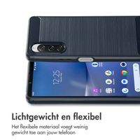 imoshion Brushed Backcover Sony Xperia 10 V - Donkerblauw