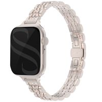 Selencia Slim Steel Jubilee Inspired Link Band Apple Watch | 38/40/41/42 mm - Starlight