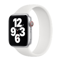 Apple 4 Pack Siliconen solobandje Apple Watch | 44/45/46/49 mm - Maat 10 - White / Canary Yellow / Storm Blue / Pistachio