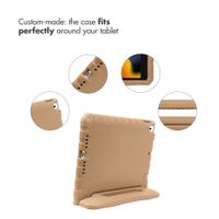 imoshion Kids-Proof Back Cover with Handle Apple iPad 9 (2021) 10.2 inch / iPad 8 (2020) 10.2 inch / iPad 7 (2019) 10.2 inch - Beige