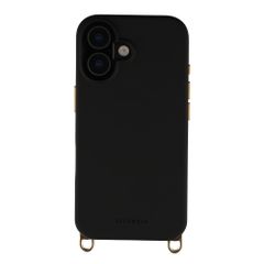 Selencia Rivièra MagSafe Backcover met afneembare haakjes Apple iPhone 16 - Velvet Black
