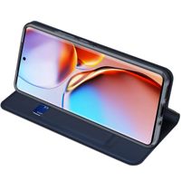 Dux Ducis Slim Softcase Bookcase Motorola Edge 40 Pro - Donkerblauw