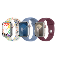 Apple 3 Pack Sport Band voor de Apple Watch | 38/40/41 mm - Maat M/L - Pride Edition/ Winter Blue/ Mulberry