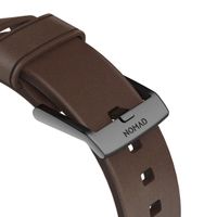 Nomad Modern Band van leder Apple Watch Series 1 t/m 9 / SE (38/40/41 mm) | Series 10 (42 mm) - Bruin/Zwart