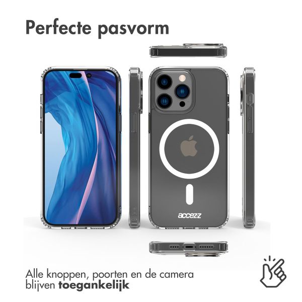 Accezz Clear Backcover met MagSafe Apple iPhone 14 Pro Max - Transparant
