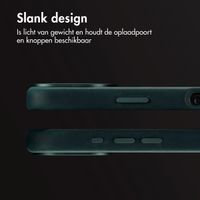 Accezz Vintage Leather Magsafe Backcover Apple iPhone 16 - Smokey Green