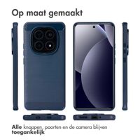 imoshion Brushed Backcover Xiaomi Redmi Note 15 Pro (5G) - Donkerblauw