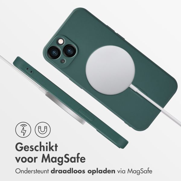 imoshion Color Backcover met MagSafe iPhone 13 - Donkergroen