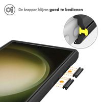 imoshion Rugged Hybrid Case Samsung Galaxy S24 Ultra - Zwart