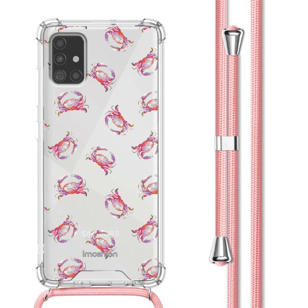 imoshion Design hoesje met koord Samsung Galaxy A51 - Crab Watercolor