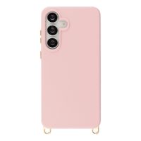 Selencia Rivièra MagSafe Backcover met afneembare haakjes Samsung Galaxy S25 FE - Sorbet Pink