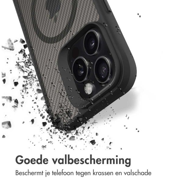 imoshion Rugged Hybrid Carbon Case met MagSafe Apple iPhone 16 Pro Max - Zwart