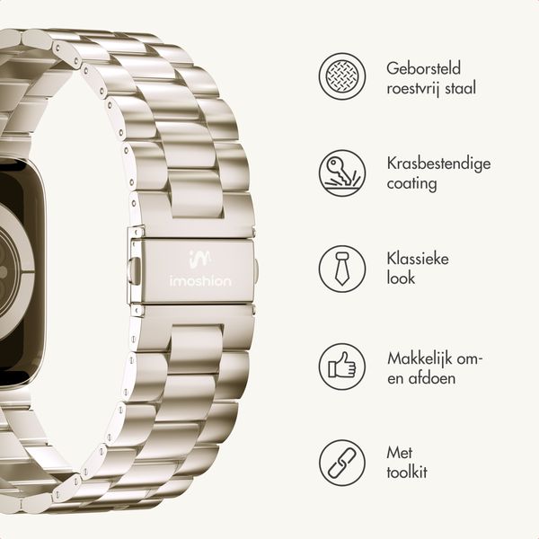 imoshion Stalen bandje Apple Watch | 38/40/41/42 mm - Starlight