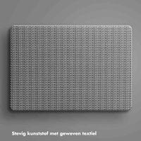 Selencia Geweven Cover voor de MacBook Pro 16 inch (2021 / 2023 M3 chip / 2024 M4 chip) - A2485 / A2780 / A2991 / A3186 / A3403 - Grijs